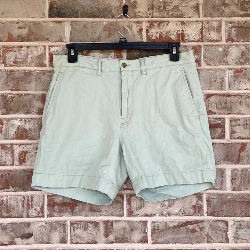 Polo‎ Ralph Lauren Pastel Green Stretch Classic Fit Shorts